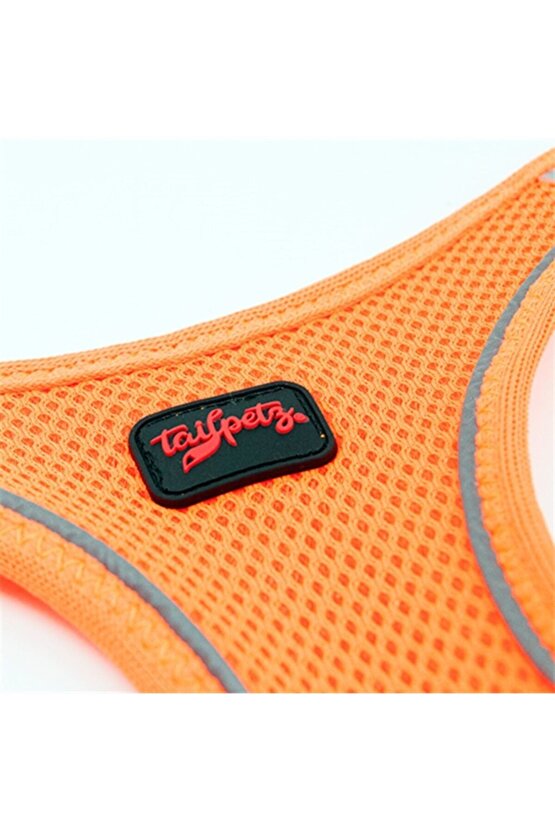 Air-mesh Harness Köpek Göğüs Tasması Neon Turuncu 3xs