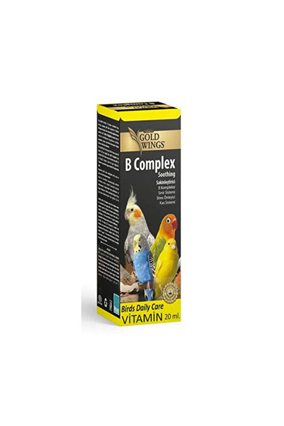 B Complex Kuşlar Için Stres Önleyici Sıvı Vitamin 20 ml