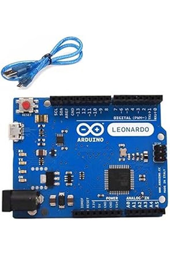 Leonardo R3 + Micro USB Kablo
Arduino Leonardo R3 + Micro USB Cable