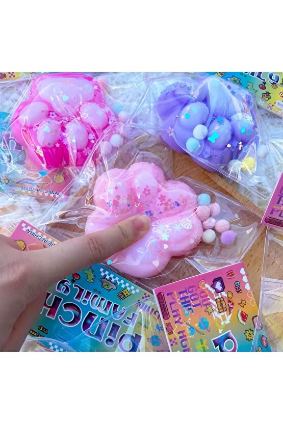 Kedi patisi taba sukuşi squishy stres oyuncağı yumuşacık jel oyuncak skuşi