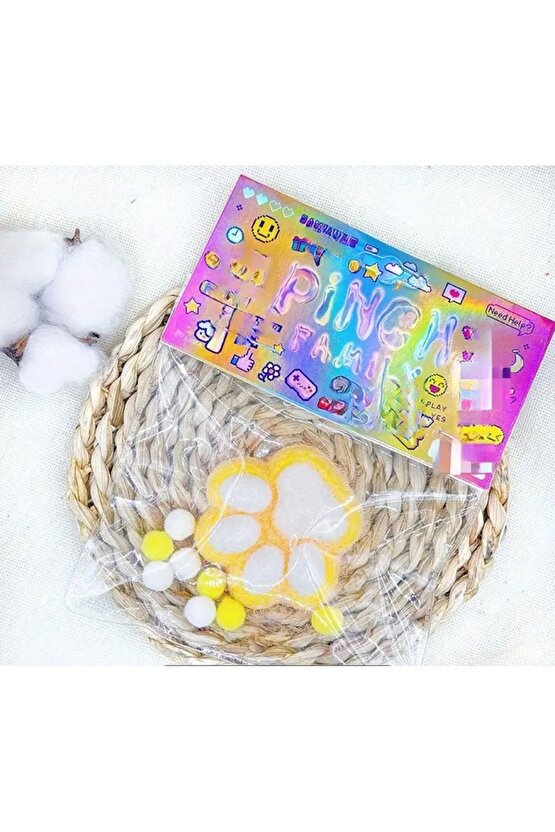 Kedi patisi taba sukuşi squishy stres oyuncağı yumuşacık jel oyuncak skuşi