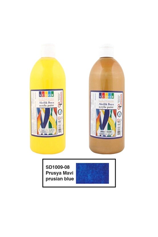 Akrilik Boya 500 ml Prusya Mavi Sd1009-08