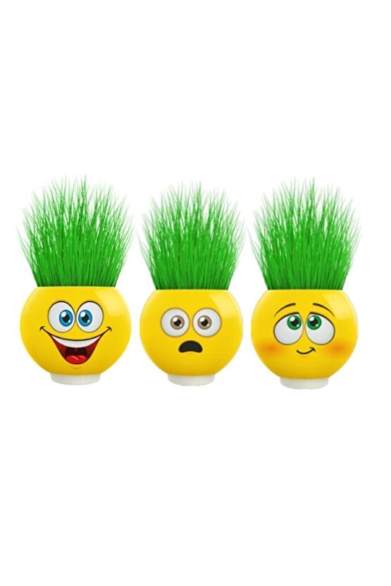 Emoji Çim Adam 3 Adet