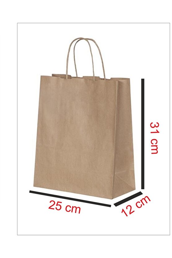 Çanta 25x12x31 ( 250 Adet ) ( Kağıt Poşet Çanta )