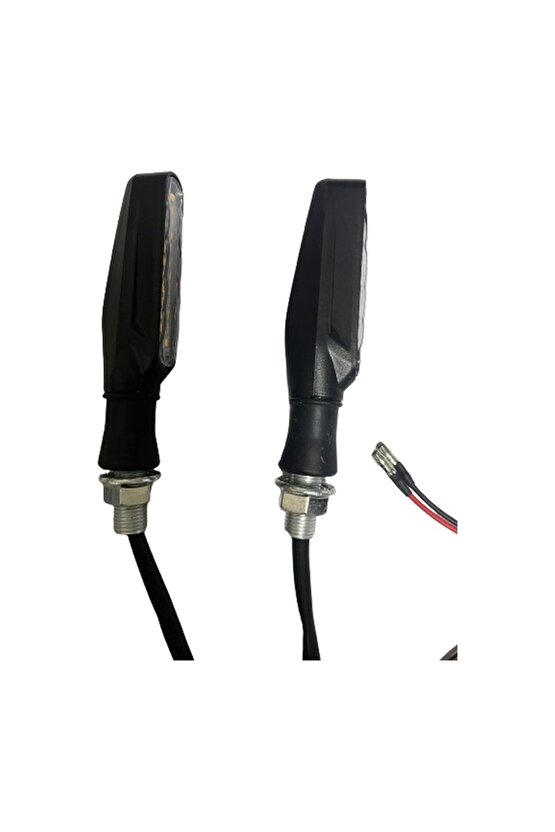 Carub Motosiklet Üniversal Sinyal Lambası12v Kayar Sarı 2li