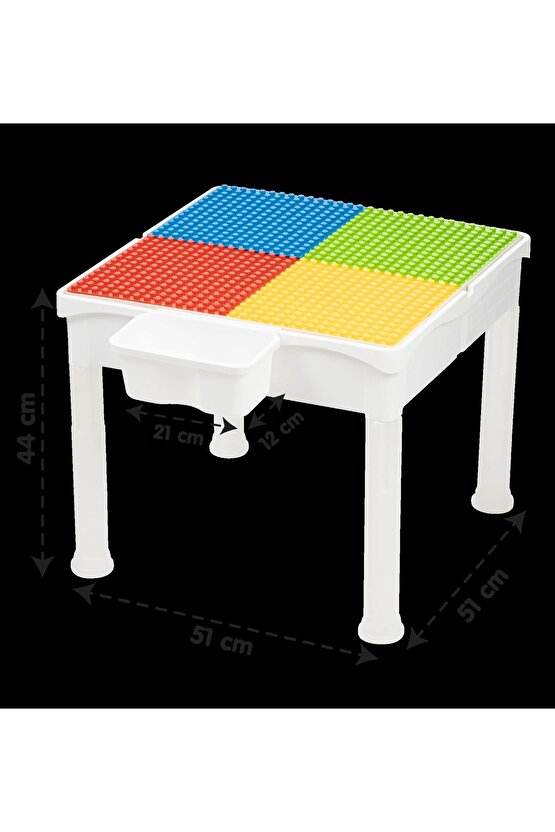 Mega Classic Creative Blok Masa Seti - Klasik Lego Masası - Slide Blocks - Creative Lego Oyuncakları