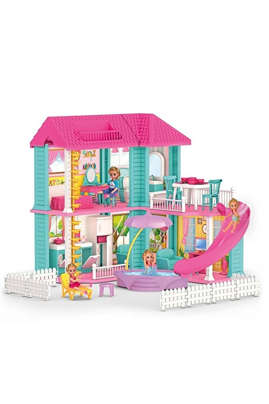 Milanın Miami Evi - Ev Oyuncak - Milanın Miami Ev Seti - Barbie Ev Seti - Rüya Evi - Oyun Evi