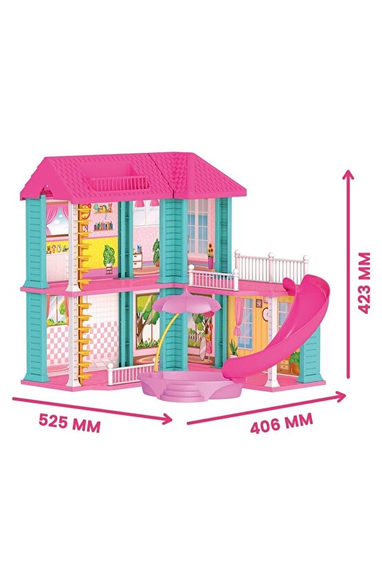 Milanın Miami Evi - Ev Oyuncak - Milanın Miami Ev Seti - Barbie Ev Seti - Rüya Evi - Oyun Evi