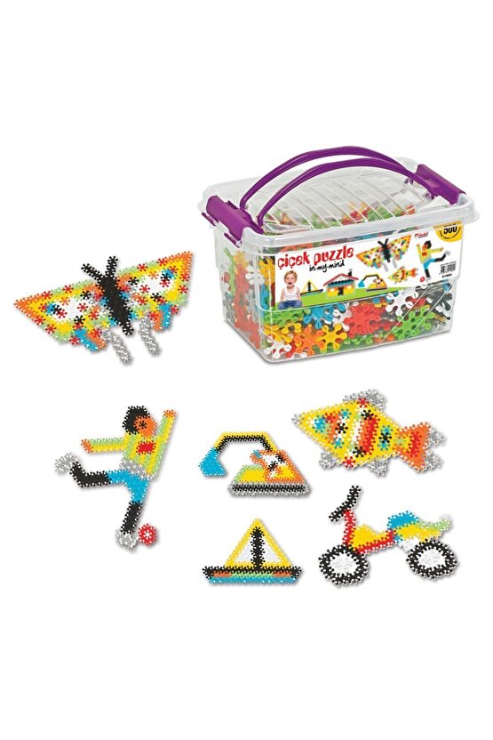 Çiçek Puzzle (500 Parça) - Çiçek Lego - Lego Oyuncaklar - Yapı Oyuncakları - Çiçek Şekil