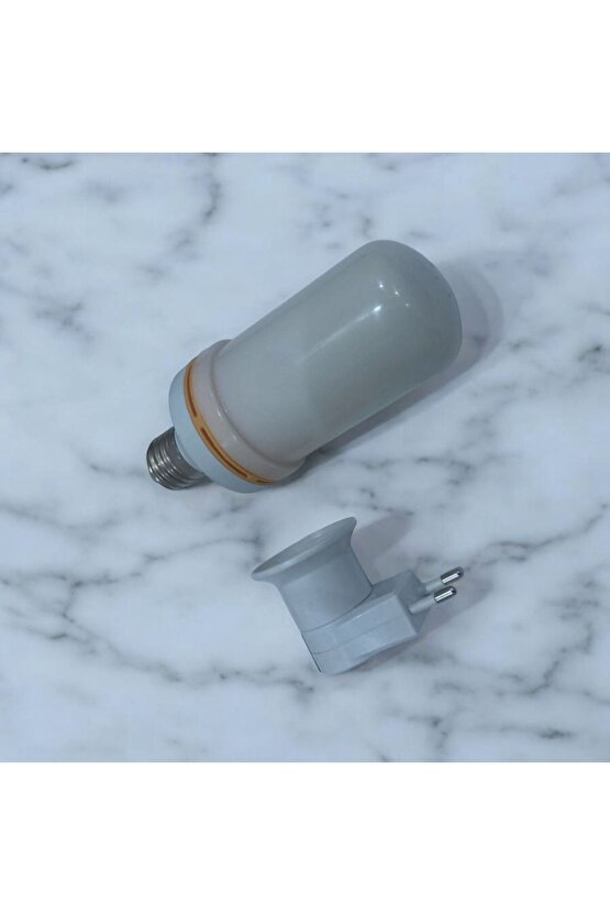 Prize Tak Çalıştır 3 Işık Modlu, Alev Efektli, 5 Watt, E27 Duy Led Ampul, Led Ampul ve Fişli Duy