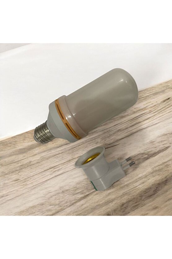 Prize Tak Çalıştır 3 Işık Modlu, Alev Efektli, 5 Watt, E27 Duy Led Ampul, Led Ampul ve Fişli Duy