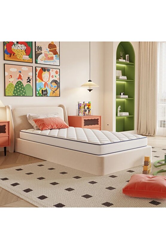 Tek Kişilik Full Ortopedik Çocuk Genç Yatak 90x190 15 cm Yükseklik