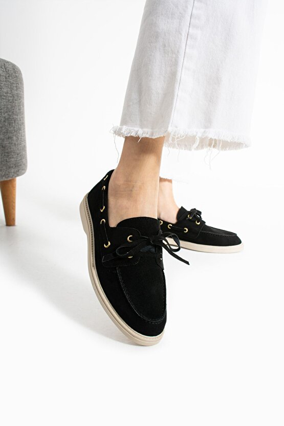 LPM Süet Kadın Loafer Ayakkabı