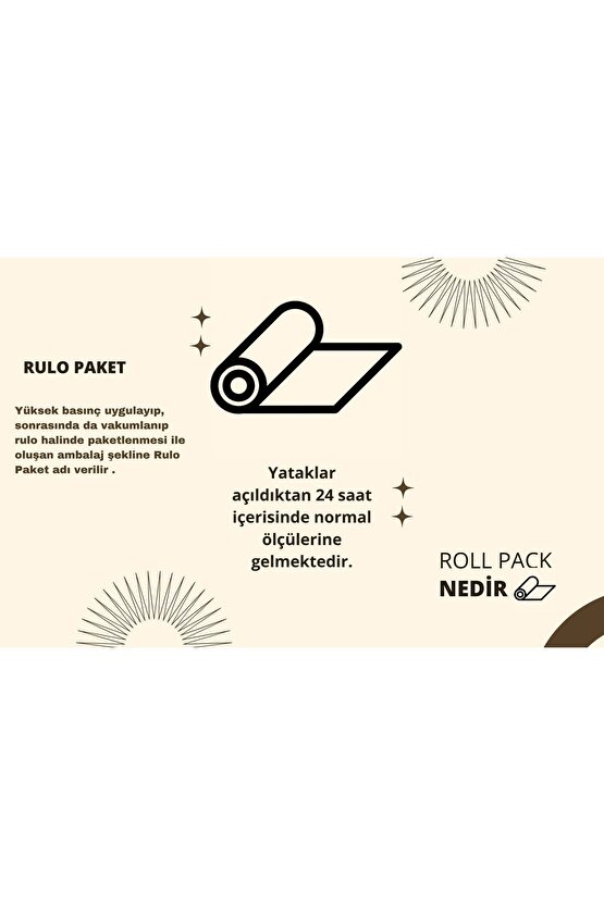 Sünger Yaysız Havlu Kumaş Kapitone Tek Kişilik Yatak 90x180x15