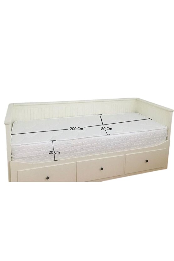Han Yatakkatlanır Ikea Divan Uyumlu 160x200x10 Cm Sünger Yaysız Yatak
