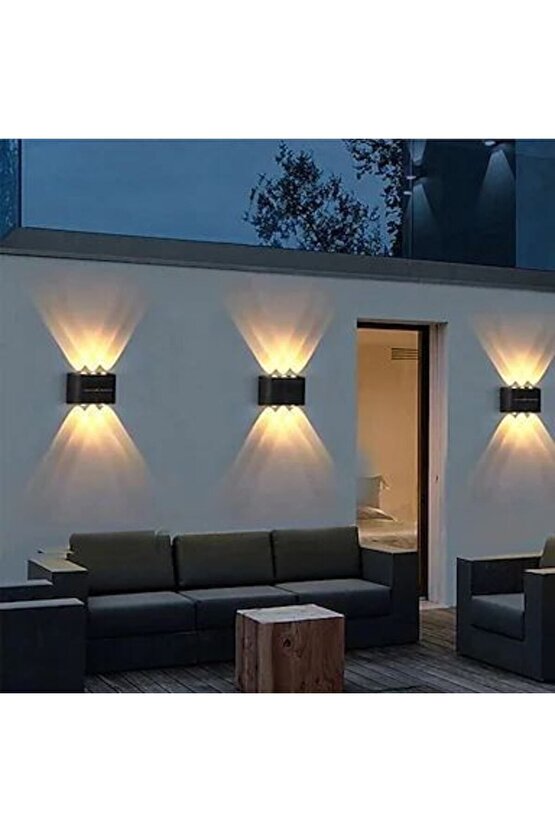 Uranüs Amber Işık Ledli Dekoratif Işık Süzmeli Iç Ve Dış Mekan Modern Bahçe Balkon Salon Teras Aplik