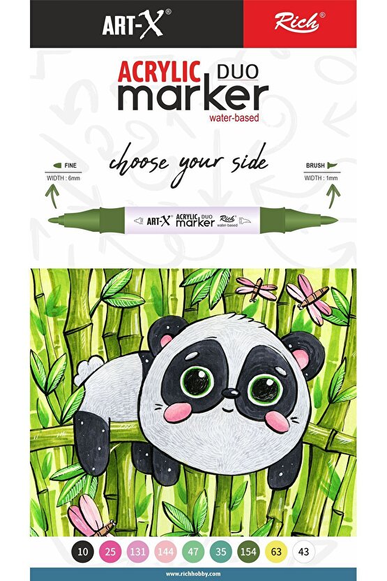 Art-x Akrilik Marker Çift Taraflı Kalem No:29