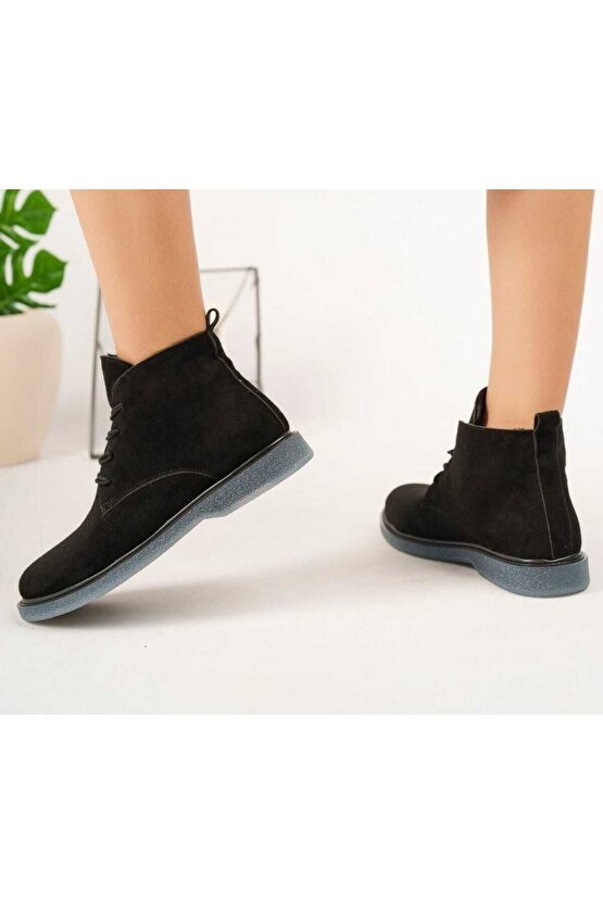 Haşpapi Süet Siyah Unisex Bot