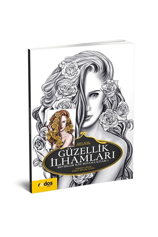 Güzellik Ilhamları  Büyükler Için Boyama Kitabı  Kadın Portreleri  Mandala  48 Sayfa, 24 Portre
