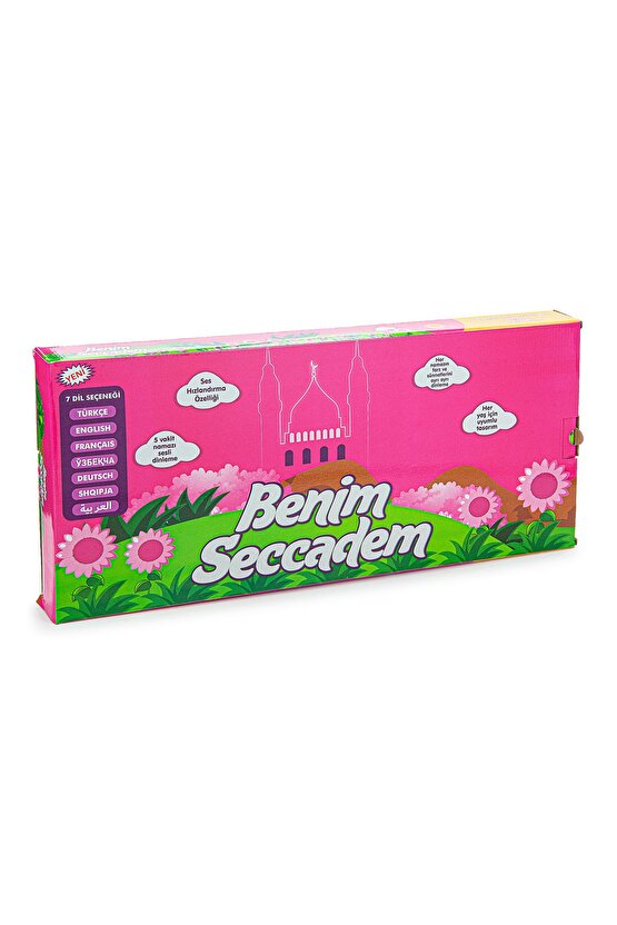 Benim Seccadem Çocuklar İçin Sesli Konuşan 7 Dilde Namaz Kıldıran Seccade Pembe