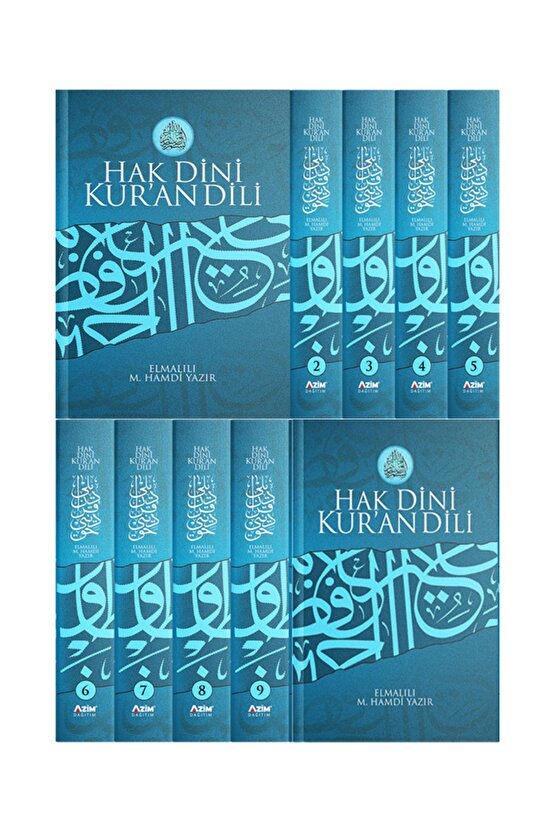 ELMALILI MUHAMMED HAMDİ YAZIR HAK DİNİ KURAN DİLİ ÖĞRENCİ BOY TEFSİR 10 CİLT 14X21 CM