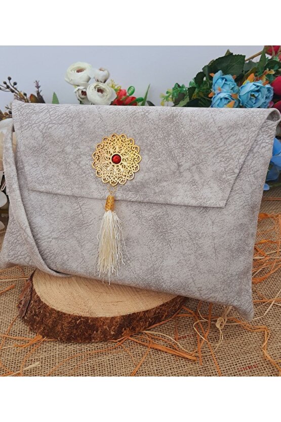 Kuran Kılıfı Çantası Kabı Cami Boy Krem Renk 25*34 Cm Kuranı Kerim Kılıfı