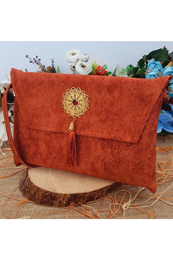 Kuran Kılıfı Çantası Kabı Cami Boy 25*34 Cm Turuncu Renk Kuranı Kerim Kılıfı