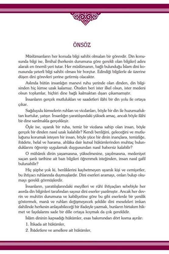 Büyük İslam İlmihali (Fihristli, Renkli Tasarım-Ciltli)