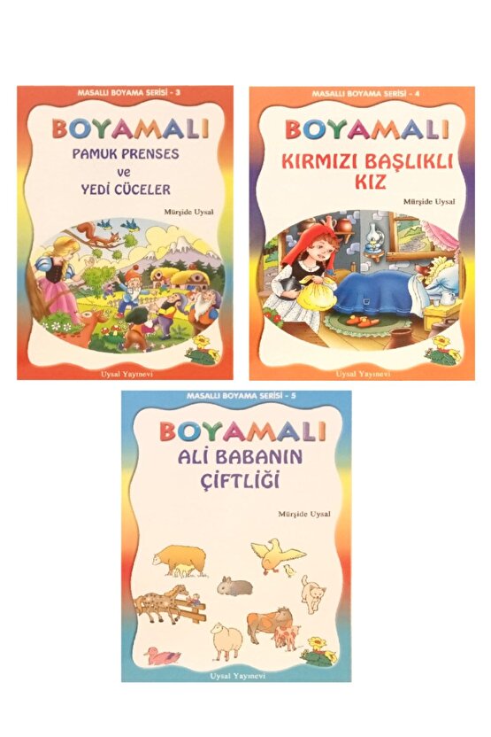 Sevimli Masallı Ve Hayvanlar Alemi Boyama Çocuk Kitabı Serisi 14lü Set