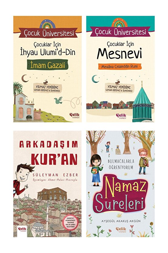 Bulmacalarla Namaz Sureleri - Arkadaşım Kuran -Çocuklar için İhyau Ulumiddin Çocuklar İçin Mesnevi