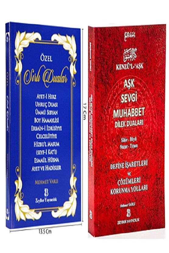 Kenzül Aşk Sevgi Muhabbet Dilek Duaları, Sihir Büyü Nazar Tılsım Havas ve Özel Sırlı Dualar 2 kitap