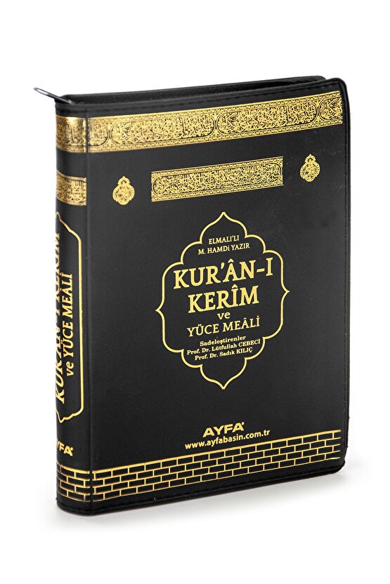 Kabeli Çanta Boy Fermuarlı Mealli Kuranı Kerim