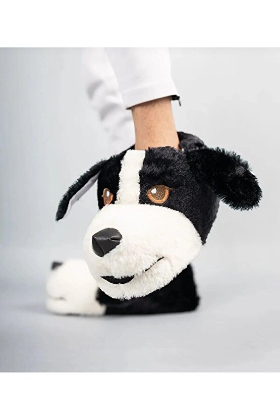 KÖPEKLİ PELUŞ PANDUF UNİSEX HAYVANLI RAHAT ESNEK EV BOTU