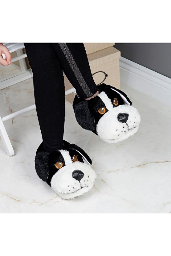 Konfor Sevimli Köpek Figürlü Erkek Hayvanlı Panduf