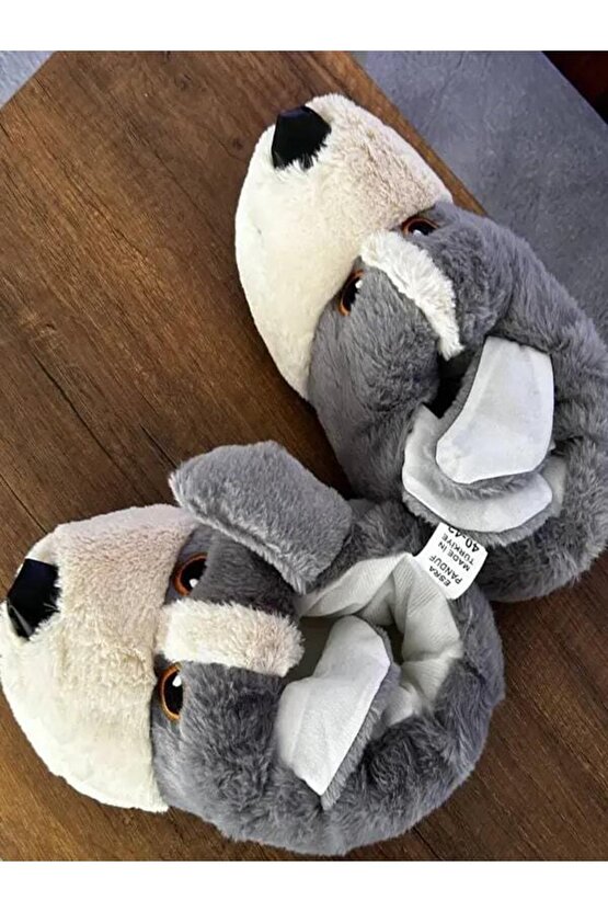 Sevimli Köpek Figürlü Hayvanlı Panduf
