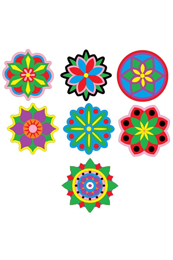 Mandala Ahşap Boyama Seti
