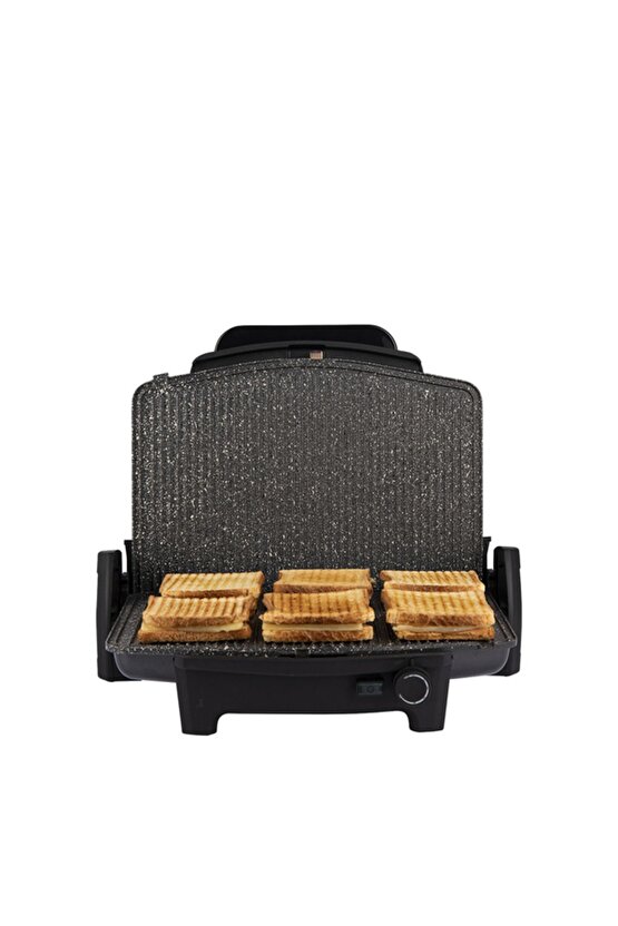 Ayvalık Stil Gh26262 Tost Makinesi Siyah