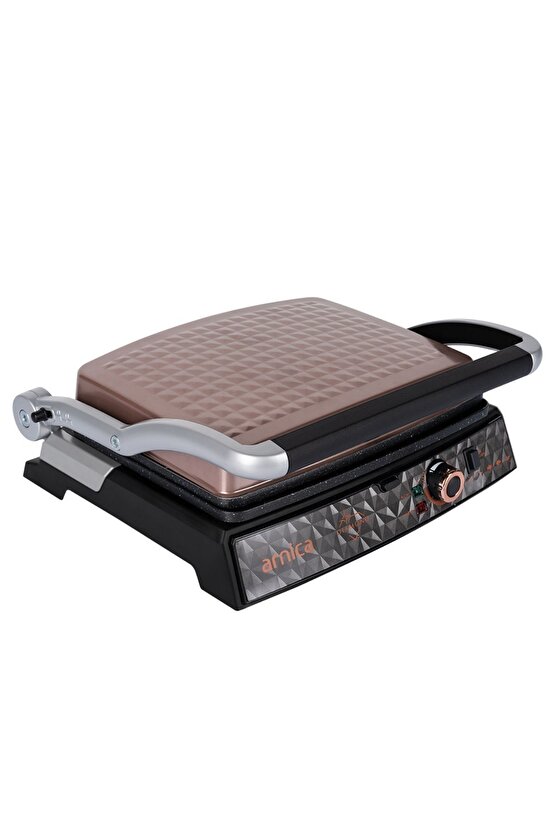 Diamond GH26250 Granit Izgaralı Tost Makinesi Rose