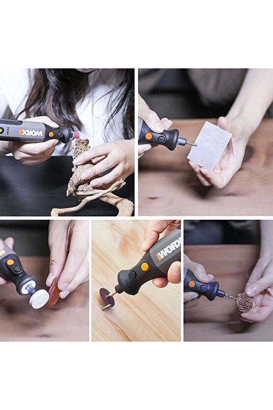 Wx106 8volt Kalem Tipi Devir Ayarlı Profesyonel Gravür Makinesi 21 Parça Aksesuar