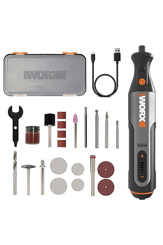 Wx106 8volt Kalem Tipi Devir Ayarlı Profesyonel Gravür Makinesi 21 Parça Aksesuar