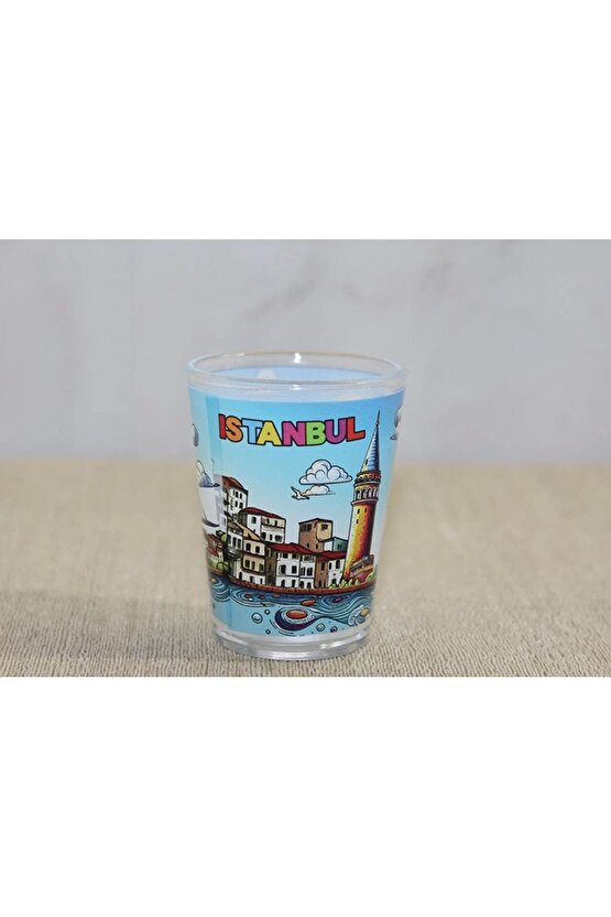 İstanbul Temalı Cam Shot Bardak Alk4358