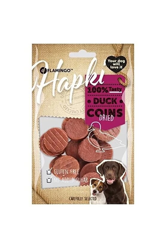 Hapki Glutensiz Ördekli Coin Köpek Ödülü 85 gr