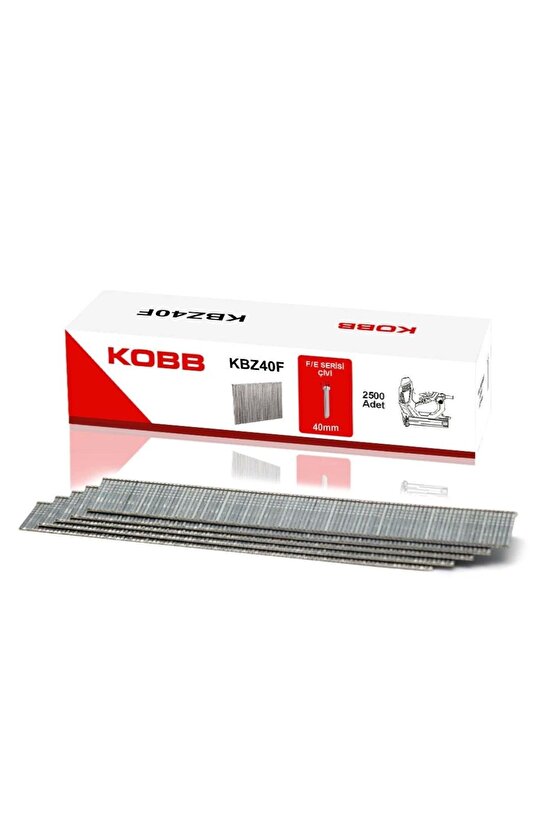 Kbz40f 40mm 2500 Adet Fej8 Serisi Ağır Hizmet Tipi Kesik Başlı Çivi