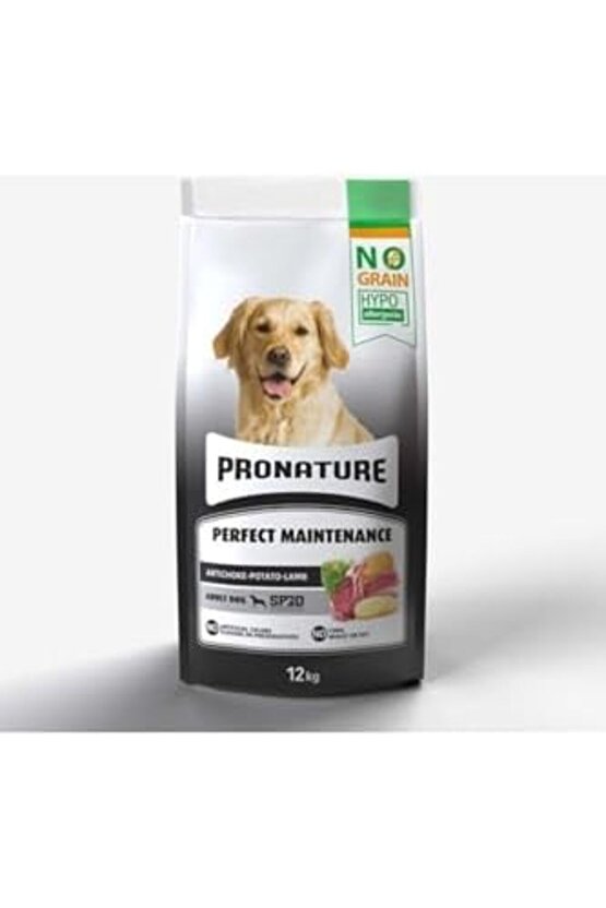 Hypo-allergenic Tahılsız Yetişkin Köpek Maması Kuzu, Enginar Ve Patatesli 12 Kg
