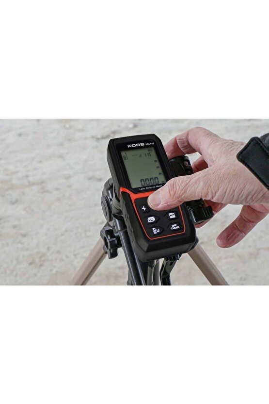 cmllashop KBL100 100m Profesyonel Li-ion Şarjlı Lazer Metre, KırmızıSiyah 542093