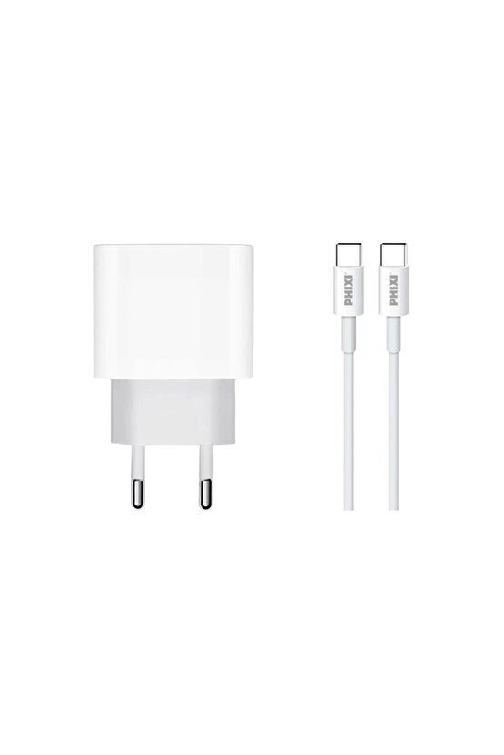 Force Qch281t Pd Destekli 15w Type-c To Type-c Usb Kablolu Şarj Cihazı
