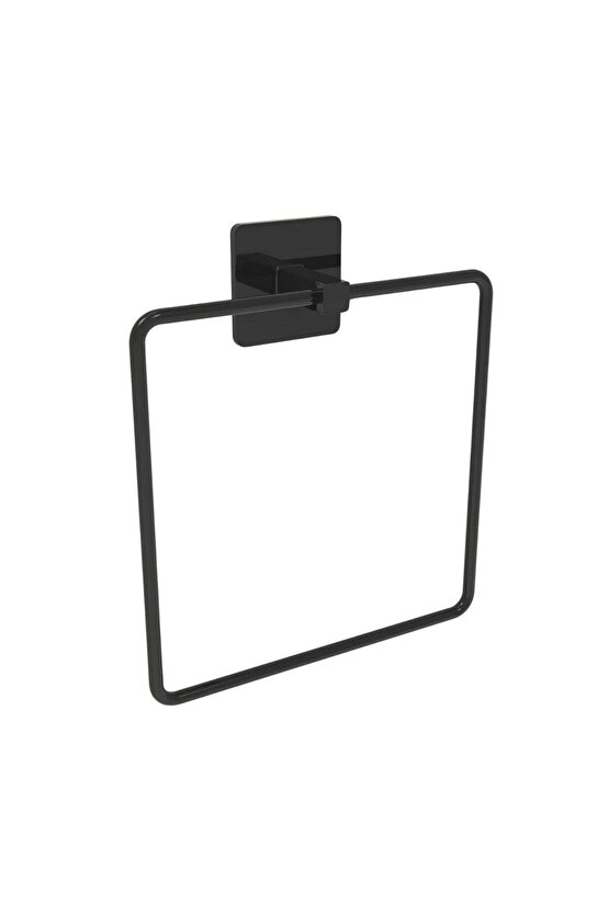 Buffer® Kendiliğinden Yapışkanlı Siyah Paslanmaz Metal Kare Havluluk
