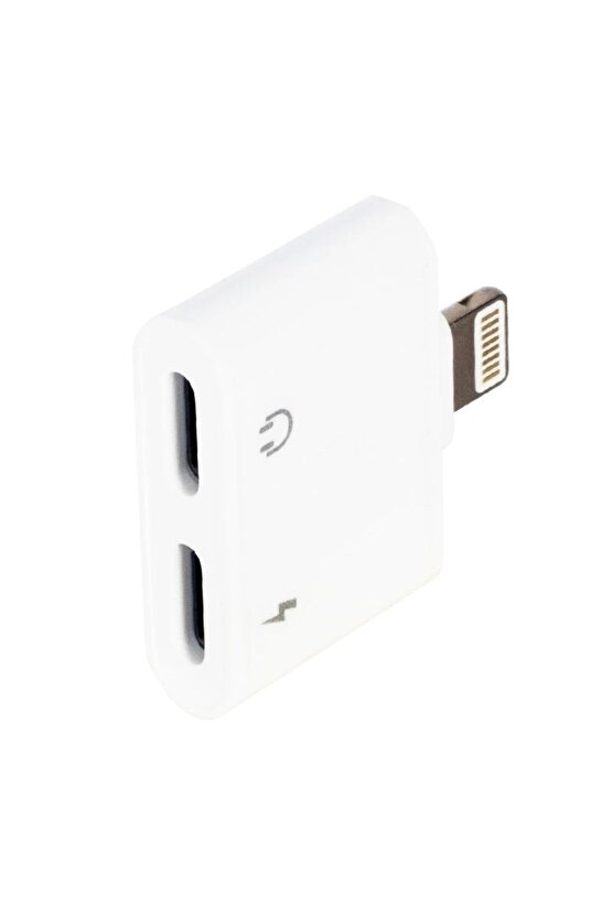 Iphone Şarj Ve Kulaklık Çoklayıcı Çevirici Adaptör Jack (4767)