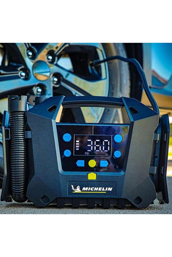 Mc34259 11.1volt2.5ah.120psı Ayarlanabilir Dijital Basınç Göstergeli Şarjlı Lastik&yatak Ş