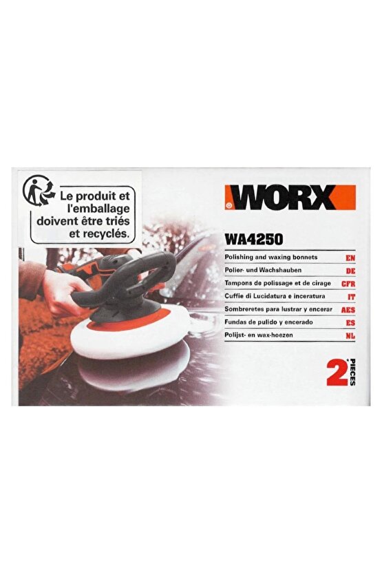 Wa4250 254mm Wx856 Için Yedek Pasta Ve Cila Polisaj Bonesi 2 Adet